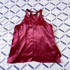 LOFT Satin Flowy Tank Top